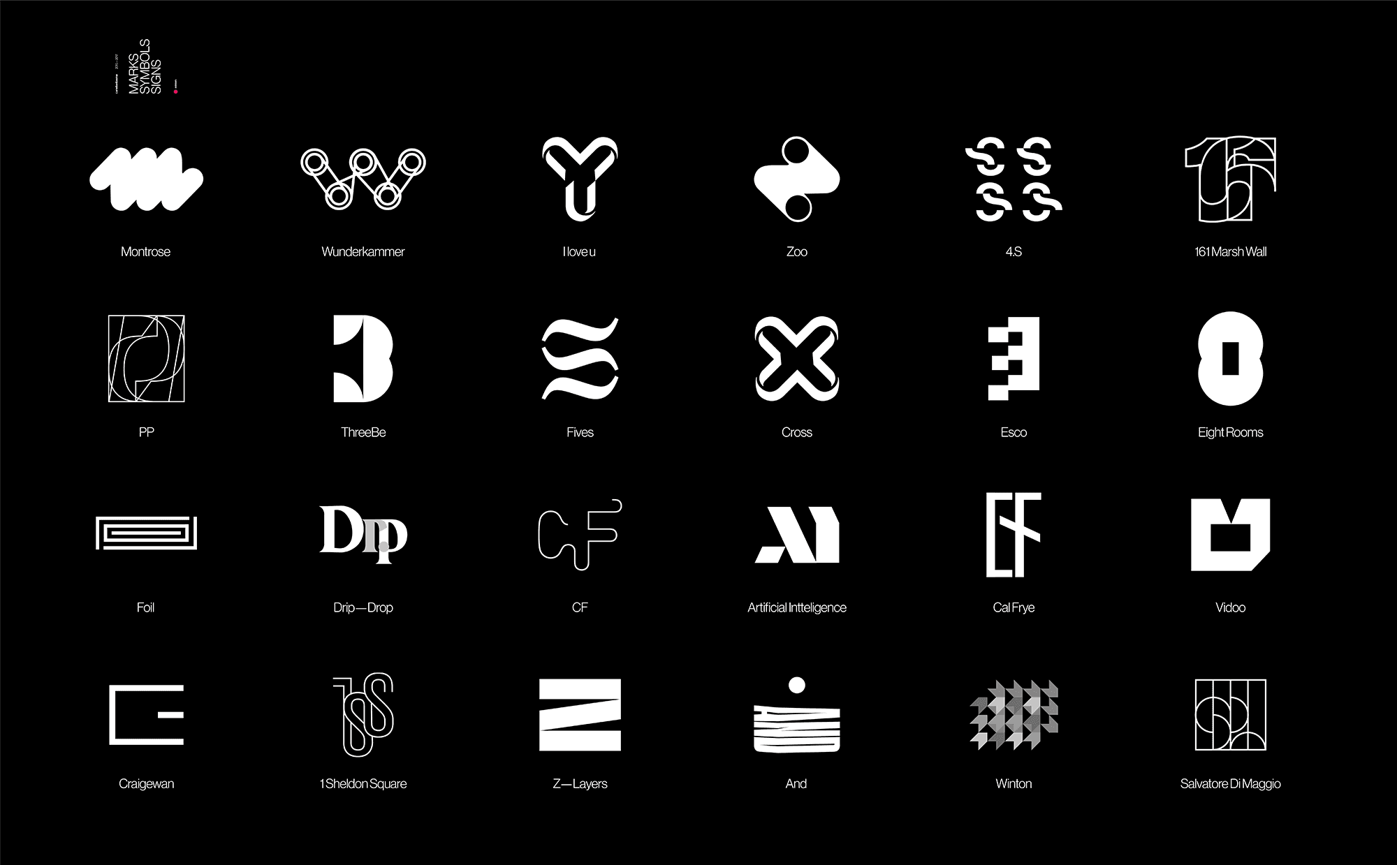 Marks, Symbols, Signs 2015—17